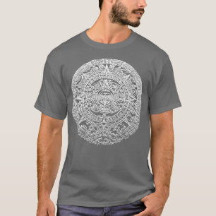Aztec sun stone Calendar Mesoamerican culture T-Shirt