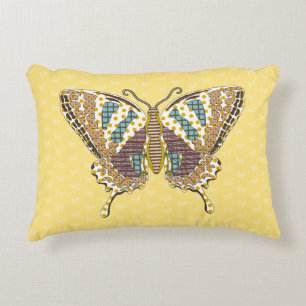 Aztec Swallowtail Accent Pillow