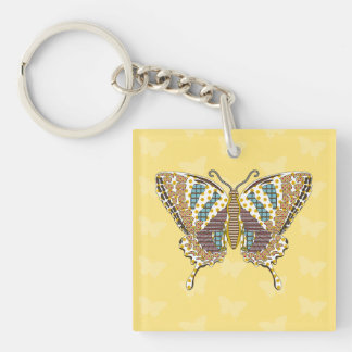 Aztec Swallowtail Acrylic Keychain
