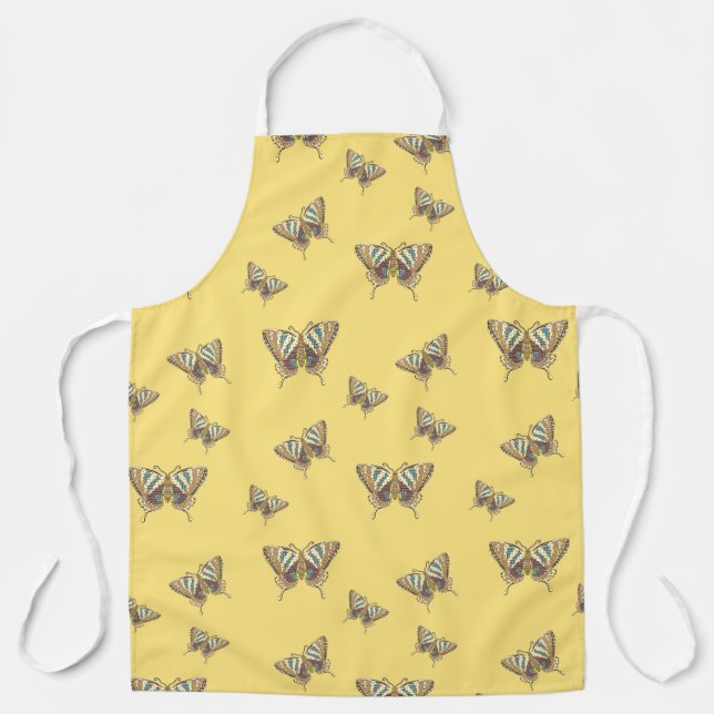 Aztec Swallowtail All-Over Print Apron (Front)