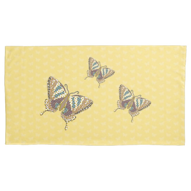 Aztec Swallowtail Pillowcase (Front)