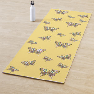 Aztec Swallowtail Yoga Mat