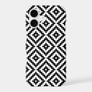 Aztec Symbol Block Ptn Black & White I