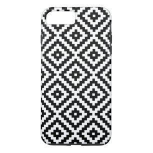 Aztec Symbol Block Ptn Black & White I iPhone 8 Plus/7 Plus Case