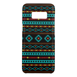 Aztec Teal Reds Yellow Black Mixed Motifs Pattern Case-Mate Samsung Galaxy S8 Case