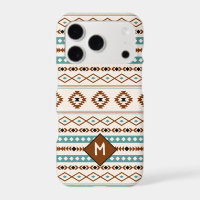 Aztec Teal Ter Blk Cr Mixed Pattern (Personalized)