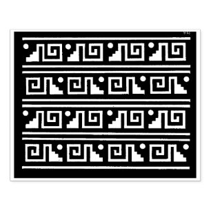 Aztec Tribal Graphic Design Stamp