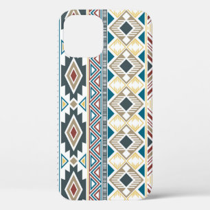 Aztec Tribal Motifs: Geometric Seamless Design iPhone 12 Case