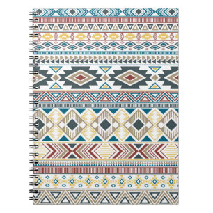 Aztec Tribal Motifs: Geometric Seamless Design Notebook