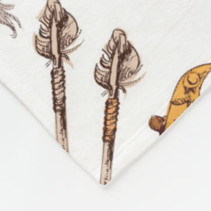 Aztec Tribal pattern home decor Fleece Blanket