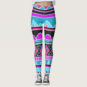 Aztec Tribal Pattern Leggings