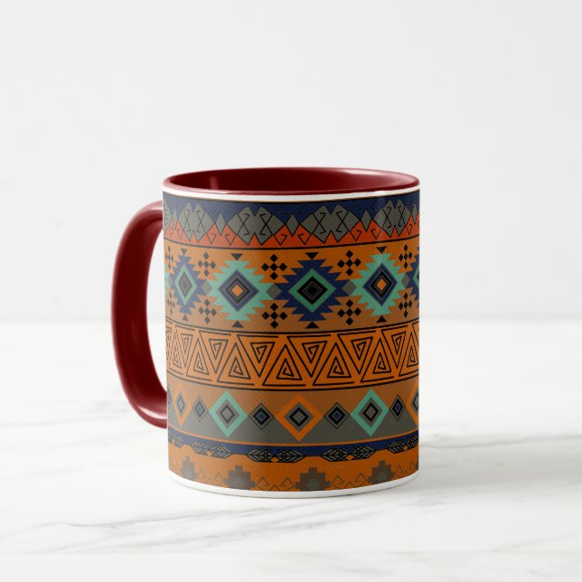  Aztec tribal pattern. Mug (Front Left)