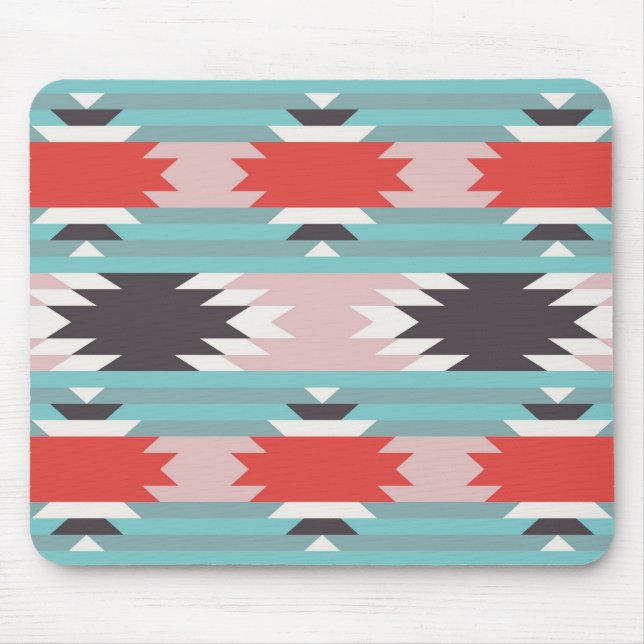 Aztec Tribal Pattern Native American Prints Mouse Mat (Front)