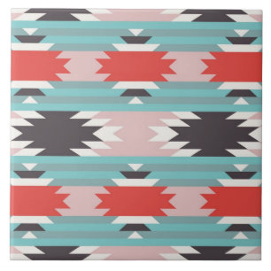 Aztec Tribal Pattern Native American Prints Tile