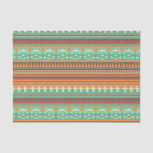 Aztec tribal pattern party box tissue paper