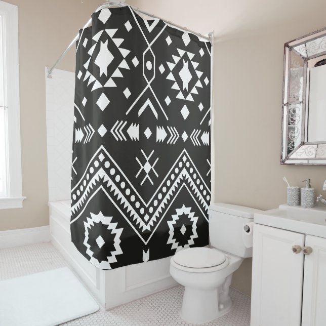 AZTEC TRIBAL - Shower Curtain (In Situ)