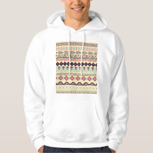 Aztec Tribal Stripes: Vintage Illustration Hoodie