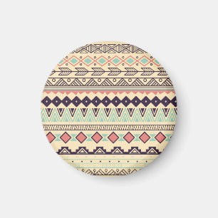 Aztec Tribal Stripes: Vintage Illustration Magnet