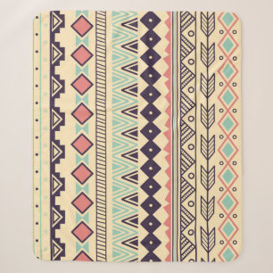 Aztec Tribal Stripes: Vintage Illustration Sherpa Blanket