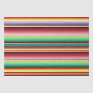 Aztec Tribal Traditional Textile Colourful Linear  Tissue Paper
