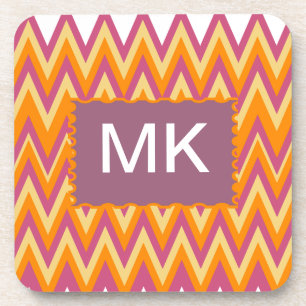 Aztec Tribal ZigZag Coaster