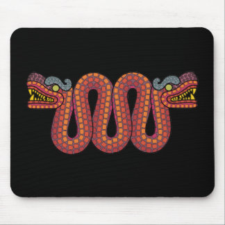 Aztec two headed snake mouse mat