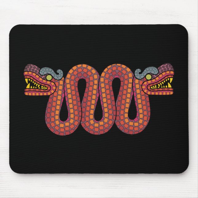 Aztec two headed snake mouse mat (Front)