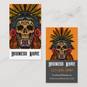 Aztec Warrior Business Card
