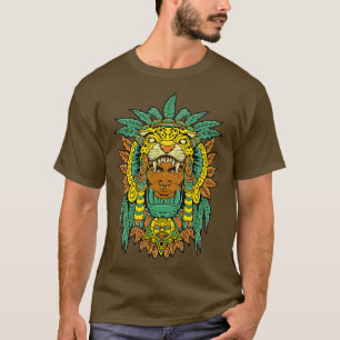 Aztec Warrior Jaguar Warrior T-Shirt
