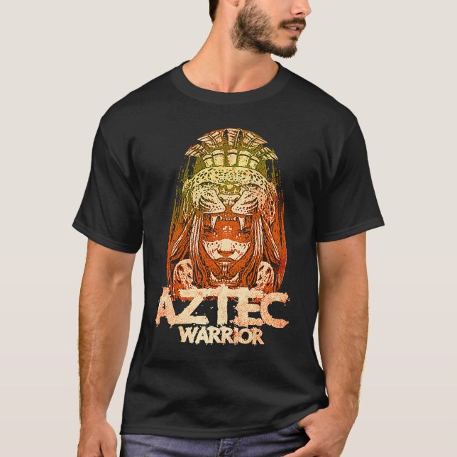Aztec Warrior King Mexico Native Aztec Mayas  1 T-Shirt (Front)