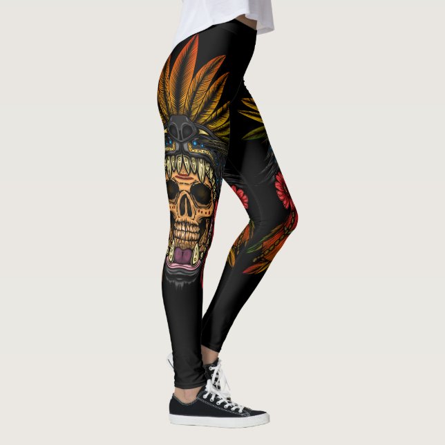 Aztec Warrior Leggings (Right)