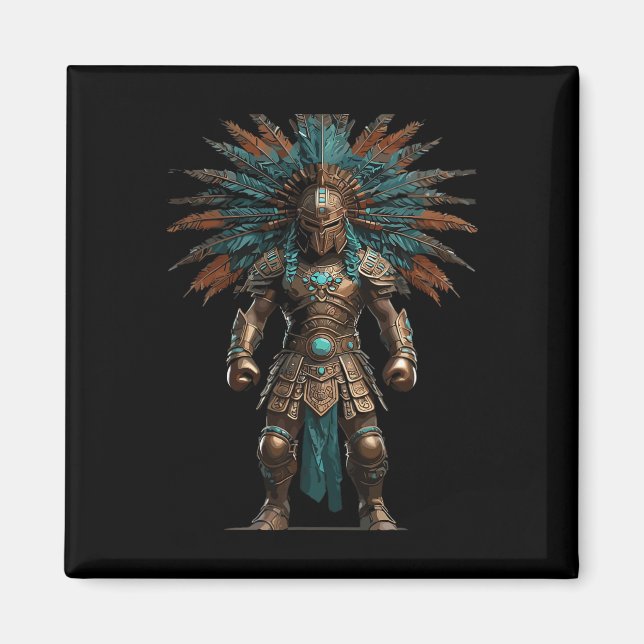 Aztec Warrior Mexican Boxing Pride  Magnet (Front)