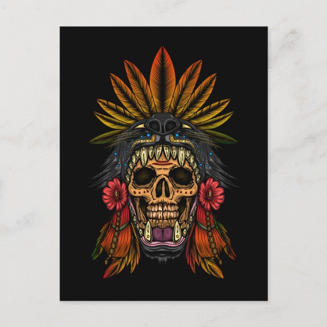 Aztec Warrior Postcard (Front)