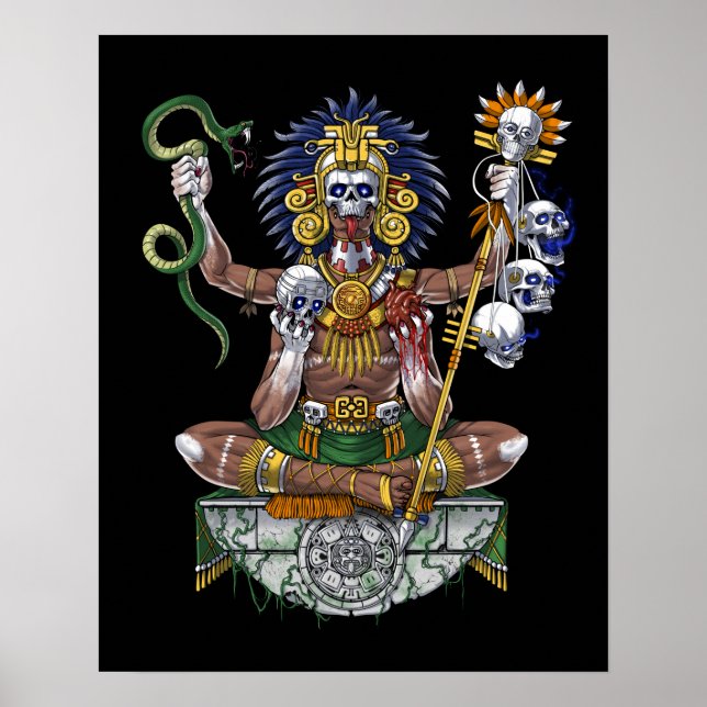 Aztec Warrior Shaman Poster (Front)