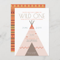 Aztec Wild One | First Birthday Invite