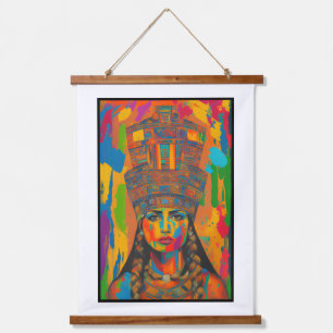 Aztec Woman Art Hanging Tapestry
