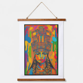 Aztec Woman Art Hanging Tapestry
