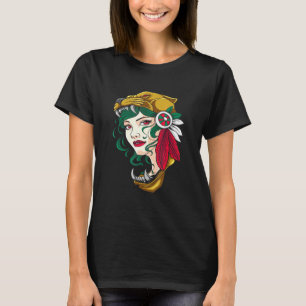 Aztec Woman - Mexican Girl - Chava - Hecho En Mexi T-Shirt