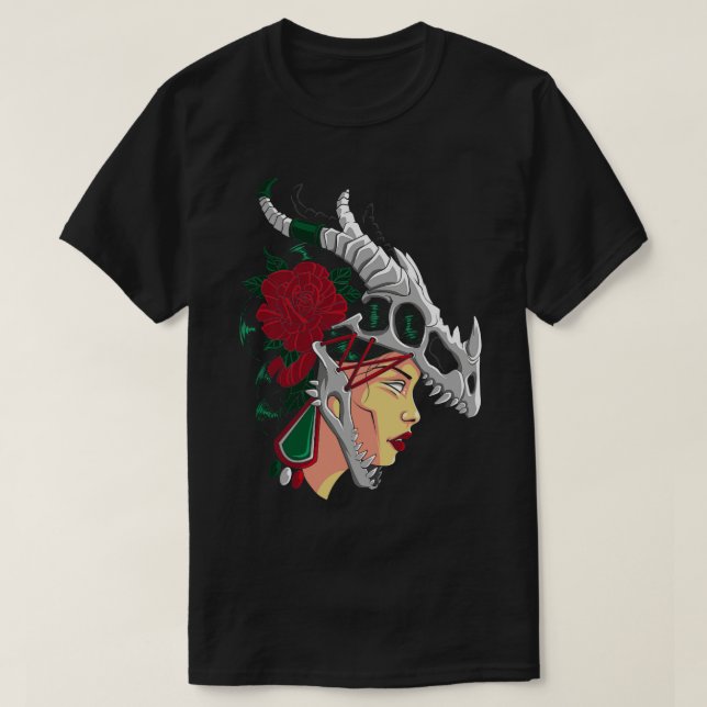 Aztec Woman Strong Mexican Girl Mexico T-Shirt (Design Front)