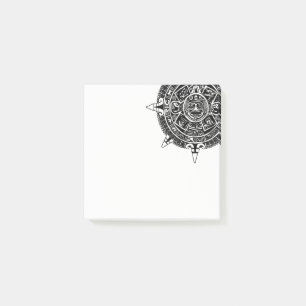 Aztecs calendar post-it notes