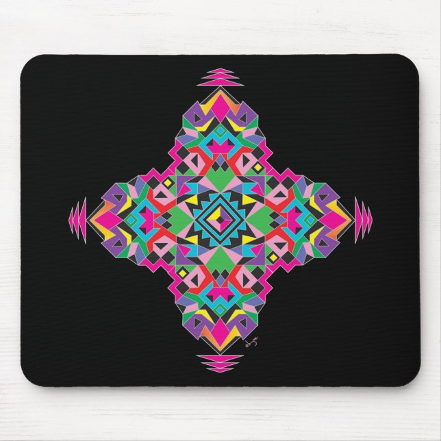 Aztez Pattern Design Mouse Mat (Front)