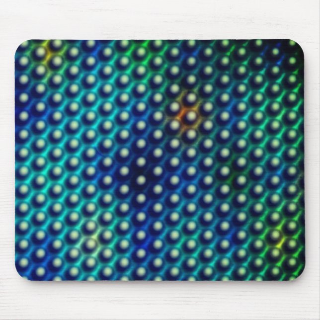Azul esverdeado com 'esferas em relevo' mouse mat (Front)