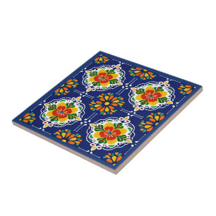 Azul Flor Mosaic Tile