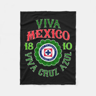 Azul - Mexico's Independence Day Fleece Blanket