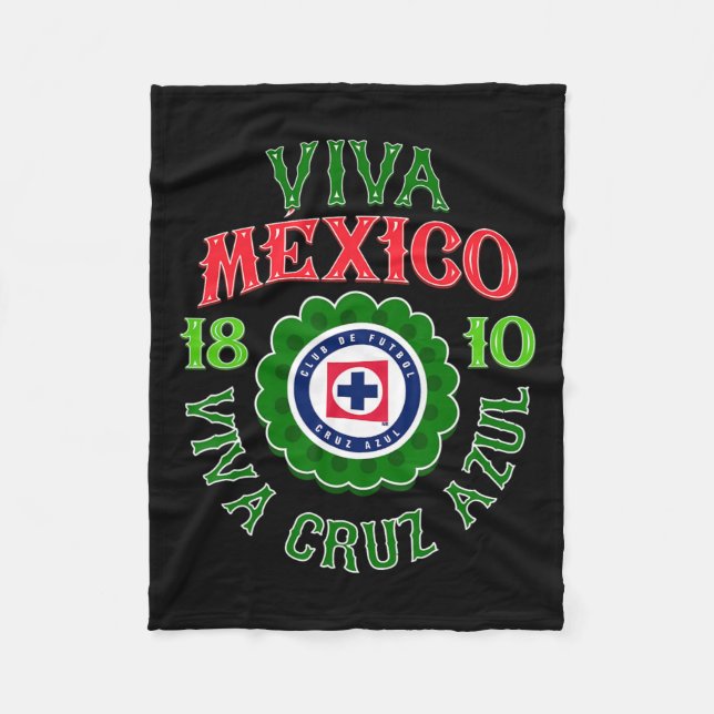 Azul - Mexico's Independence Day  Fleece Blanket (Front)