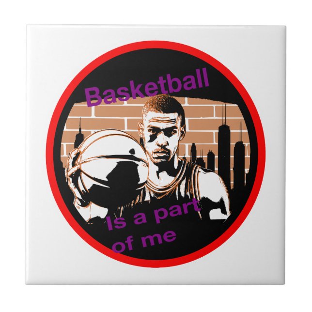 Azuleik Basketball is a part of a Tile (Front)