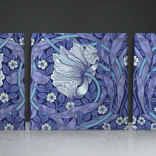 Azulejo Blue Pimpernel Seamless 2/2 William Morris Tile