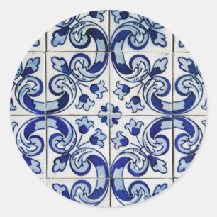Azulejo Classic Round Sticker