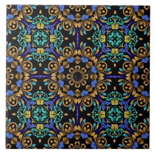 Azulejo de cerámica estilo barroco  tile