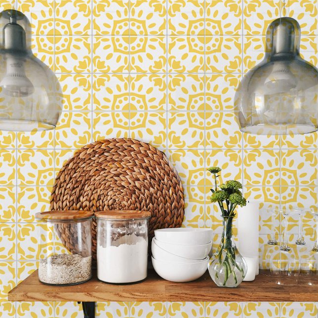 Azulejo Mediterrane Yellow White Pell Stick Tile (Creator Uploaded)